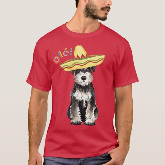 Fiesta Miniature Schnauzer T-shirt (Voorkant)