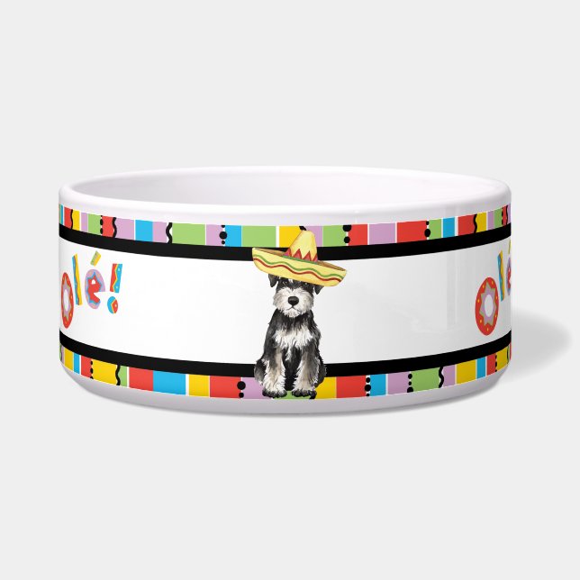 Fiesta Miniature Schnauzer Voerbakje (Links)