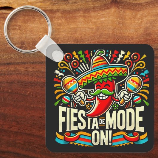 Fiesta Mode aan! Sleutelhanger (Voorkant)