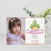 Fiesta Muchas Gracias Mexicaanse verjaardag Bedankkaart (Staand voorkant)