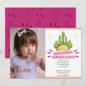 Fiesta Muchas Gracias Mexicaanse verjaardag Bedankkaart (Voorkant / Achterkant)