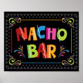 Fiesta NACHO BAR Party Sign Print (Voorkant)