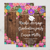 Fiesta Nacho Gemiddeld Afstudeerfeest Kaart (Voorkant / Achterkant)