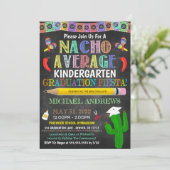Fiesta Nacho Gemiddeld Afstuderen Inviteq Kaart (Staand voorkant)
