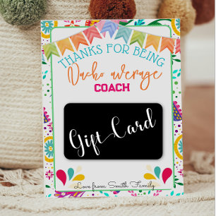 Fiesta Nacho Gemiddelde leraar Coach Cadeaukaart Kaart