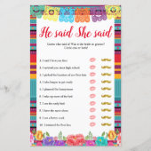 Fiesta nacho zei dat ze een spelkaart zei (Voorkant)