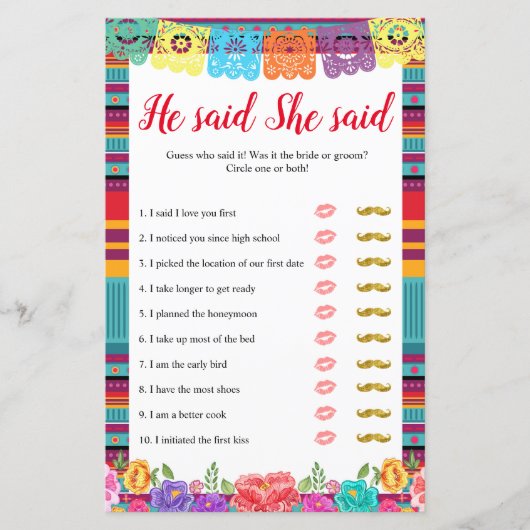 Fiesta nacho zei dat ze een spelkaart zei (Voorkant)