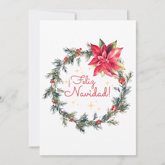 Fiesta Navideña Navidad Spanish Christmas Posada Kaart (Achterkant)