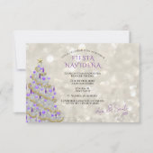 Fiesta Navideña Sofisticada Kaart (Voorkant)