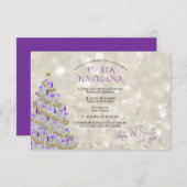 Fiesta Navideña Sofisticada Kaart (Voorkant / Achterkant)