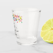 Fiesta neemt een foto van het huwelijk. shot glas (Rechts)