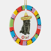 Fiesta Newfoundland Ceramic Ornament (Rechts)