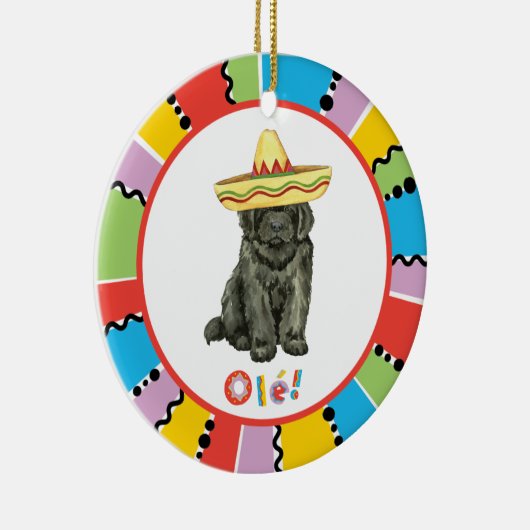 Fiesta Newfoundland Ceramic Ornament (Rechts)