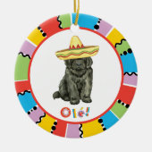 Fiesta Newfoundland Ceramic Ornament (Voorkant)