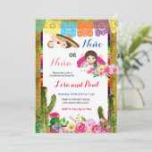 Fiesta Niño of Niña Genderonthulling Kaart (Staand voorkant)