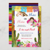 Fiesta Niño of Niña Genderonthulling Kaart (Voorkant / Achterkant)