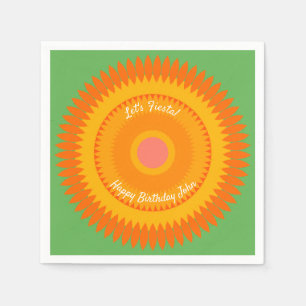 Fiesta Oranje Sun Kaleidoscope Napkins Servet