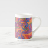 Fiesta, Origineel Abstract Porselein Kop (Rechts)