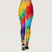 Fiesta Paint Color Splash Colorful Splashes Leggings (Achterkant)