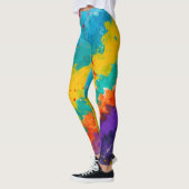 Fiesta Paint Color Splash Colorful Splashes Leggings (Links)