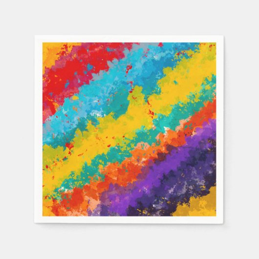 Fiesta Paint Color Splash Colorful Splashes Party Servet (Voorkant)