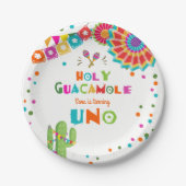 Fiesta Paper Borden Cactus Mexican Heilige Guacamo Papieren Bordje (Voorkant)