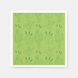 Fiesta Paper Napkin Mexican Cactus Floral Servet