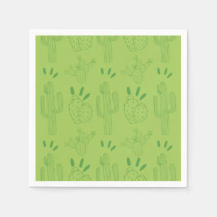 Fiesta Paper Napkin Mexican Cactus Floral Servet