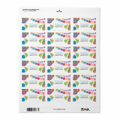 Fiesta Party Adresetiketten Mexicaanse Fiesta Part Etiket (Full Sheet)