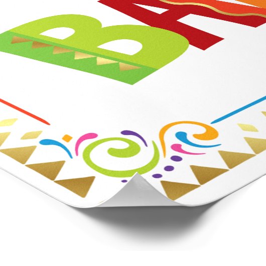 Fiesta Party BAR Sign Print (Hoek)