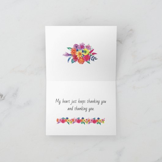 Fiesta Party Bedankt kaart (Binnen)