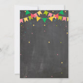 Fiesta Party Birthday Taco Boy Mexican Kaart (Achterkant)