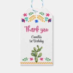 Fiesta Party Hartelijk dank voor het Label voor ca Cadeaulabel