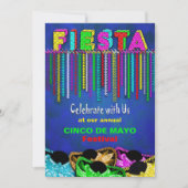 FIESTA PARTY INVITATION - CINCO DE MAY0 - BRIGHT KAART (Voorkant)
