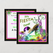 Fiesta Party Invitation - Festive Kaart (Voorkant / Achterkant)