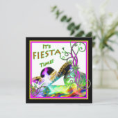 Fiesta Party Invitation - Festive Kaart (Staand voorkant)
