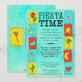 Fiesta Party Invitation Lotteria Cards Kaart (Voorkant / Achterkant)