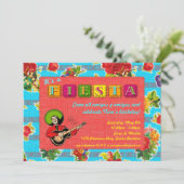 Fiesta Party Invitation - Mariachi Man Kaart (Staand voorkant)