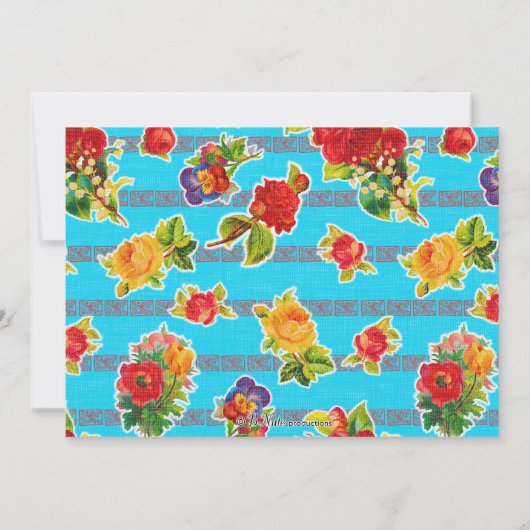 Fiesta Party Invitation - Mariachi Man Kaart (Achterkant)