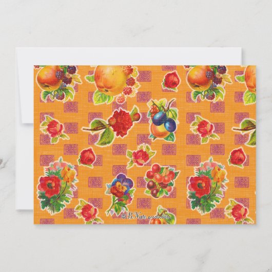 Fiesta Party Invitation - Mariachi Man Oranje Kaart (Achterkant)