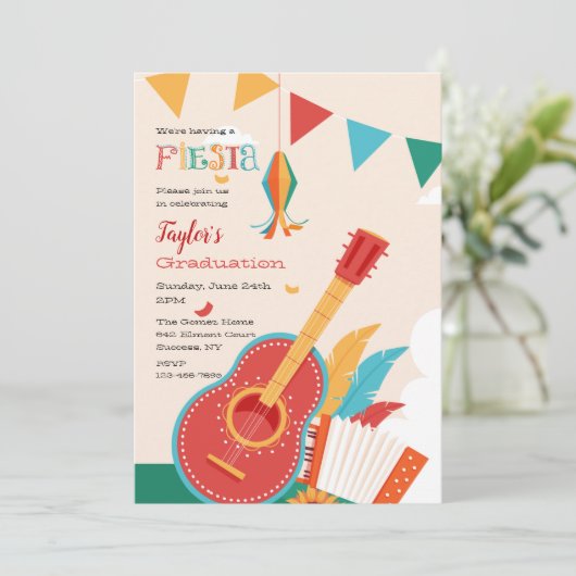 Fiesta Party Kaart (Staand voorkant)