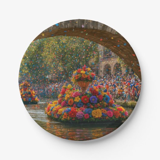 Fiesta Party Plates - San Antonio Celebration  Papieren Bordje (Voorkant)