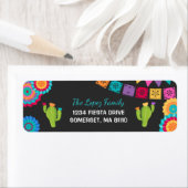 Fiesta Party retour adreslabels Mexicaanse Fiesta Etiket (Insitu)