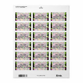 Fiesta Party Sombrero Cactus Limes Peppers Maracas Etiket (Full Sheet)