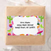 Fiesta Party Sombrero Cactus Limes Peppers Maracas Etiket (Insitu)