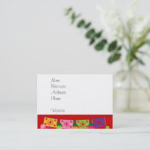 Fiesta Party Sombrero Limes Guitar Maraca Saguaro Visitekaartje (Staand voorkant)