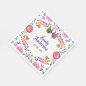 FIESTA Partyware Personalized Folk Art Flowers Servet (Hoek)