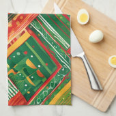 Fiesta Patchwork keukenhanddoek (Quarter Fold)