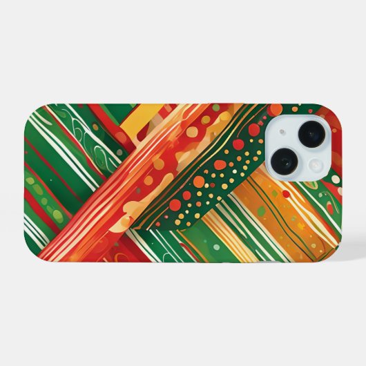 Fiesta Patchwork keukenhanddoek iPhone 15 Case (Achterkant horizontaal)