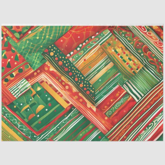 fiesta patchwork tissue tissuepapier (Voorkant)